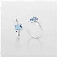 Anneau Giorgio Visconti Femme Antologie in Or blanc Diamante 0.07 Ct AB12941C - AB12941C